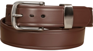 The Hercules Belt™ - Brown Max Thick With Stainless Rounded Buckle And Keeper 1.50" (H530BR)