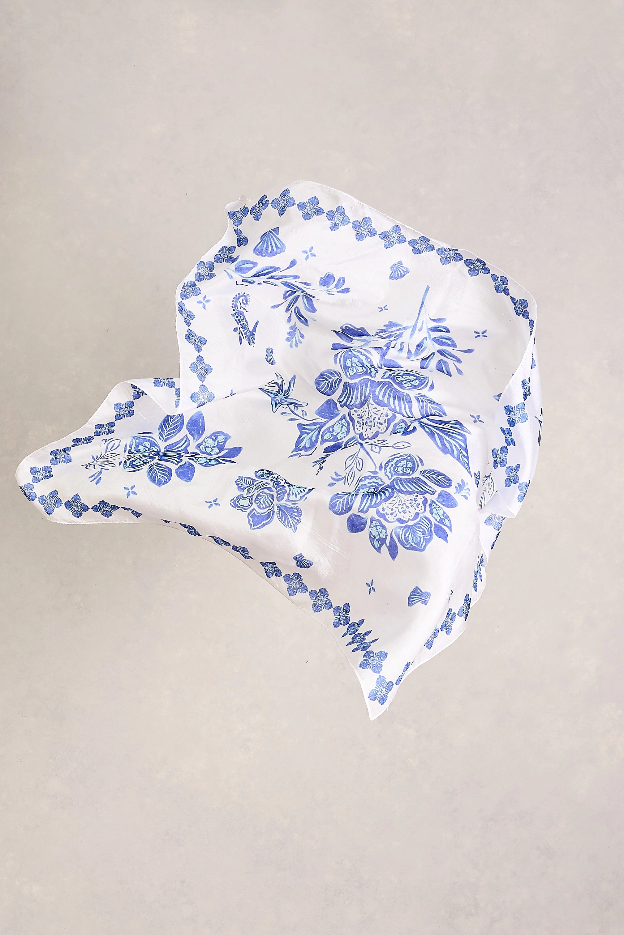 Toile De Seaside Silk Scarf - Multi