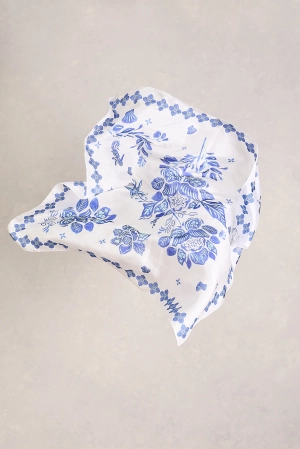 Toile De Seaside Silk Scarf - Multi