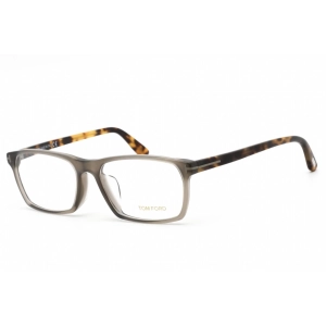 Tom Ford Men's Eyeglasses - Rectangular Shape Grey/Havana Plastic Frame | FT4295 020