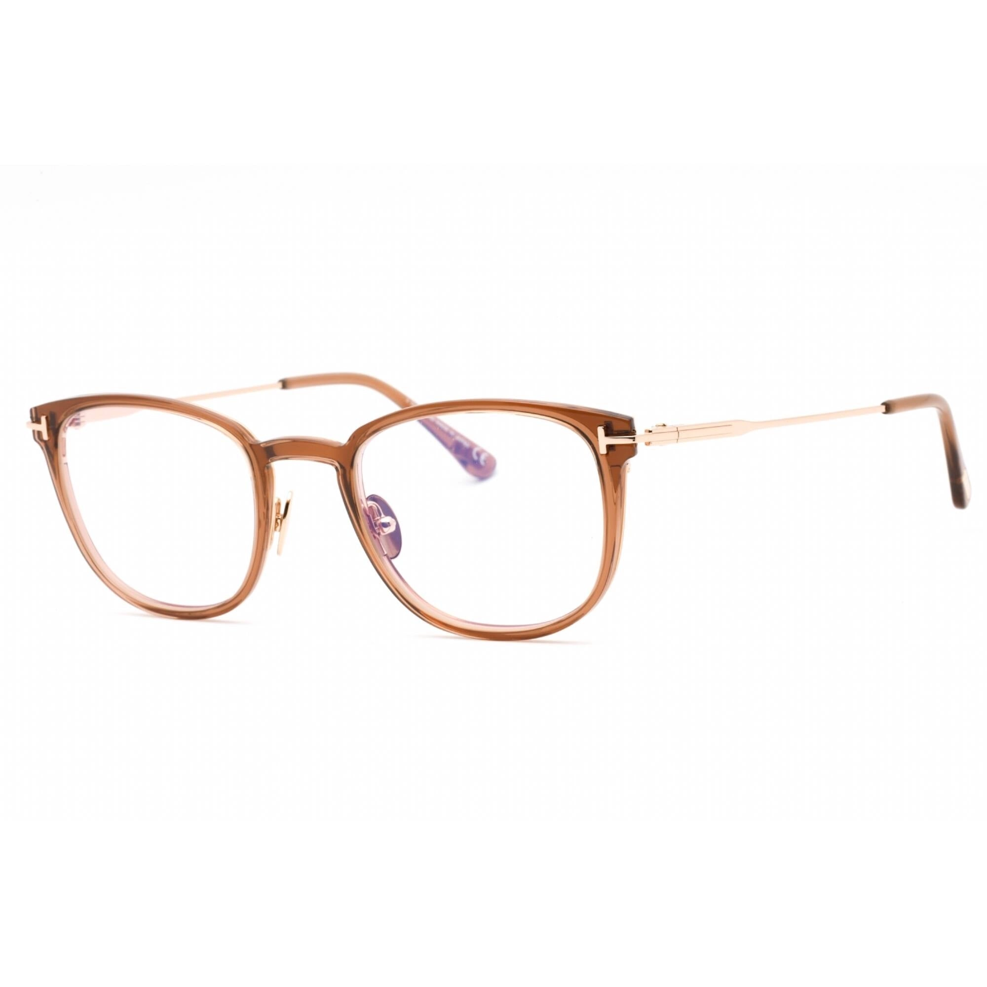 Tom Ford Men's Eyeglasses - Shiny Rose Gold Cat Eye Full Rim Frame | FT5694-B 028