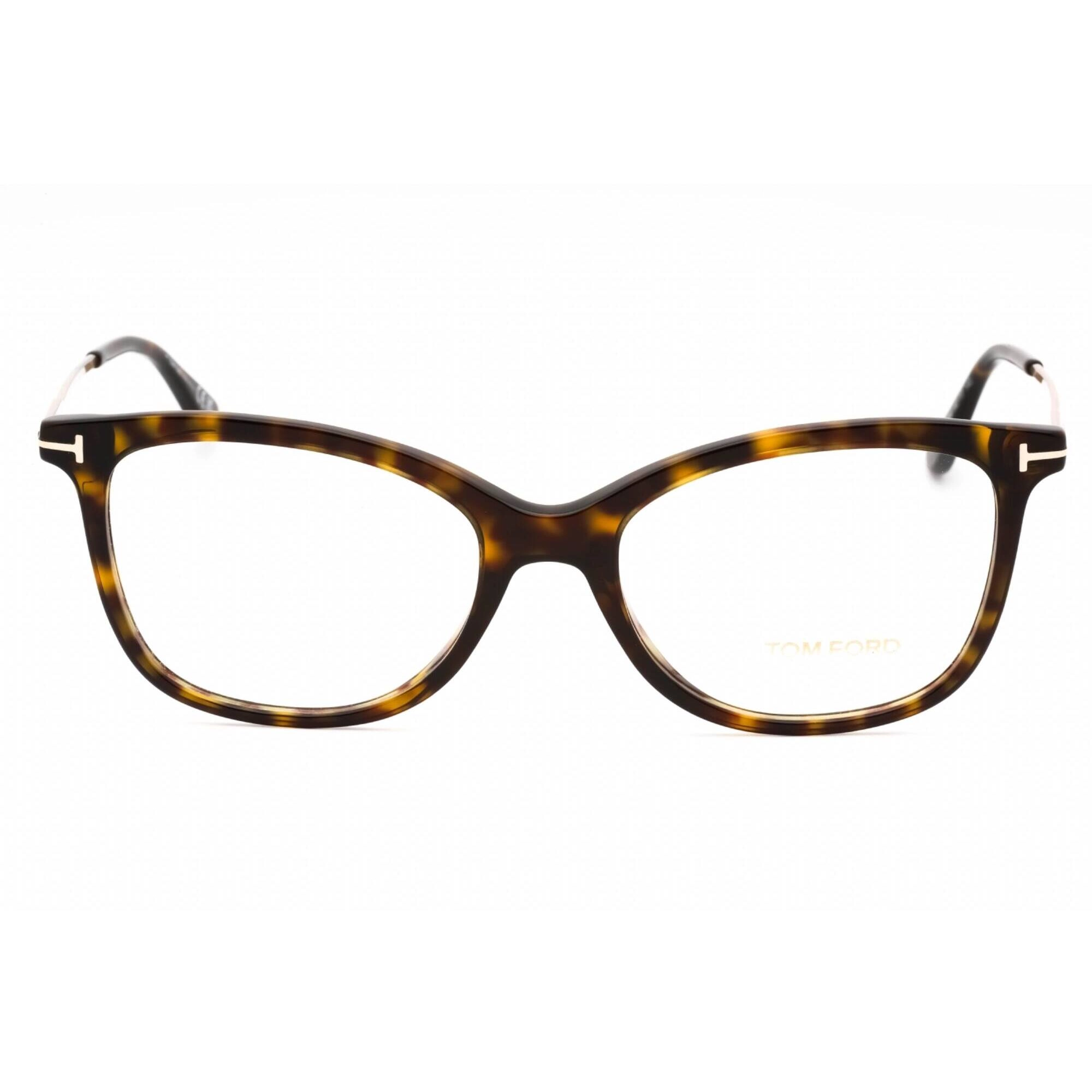 Tom Ford Women's Eyeglasses - Havana Cat Eye Plastic Full Rim Frame | FT5510 052