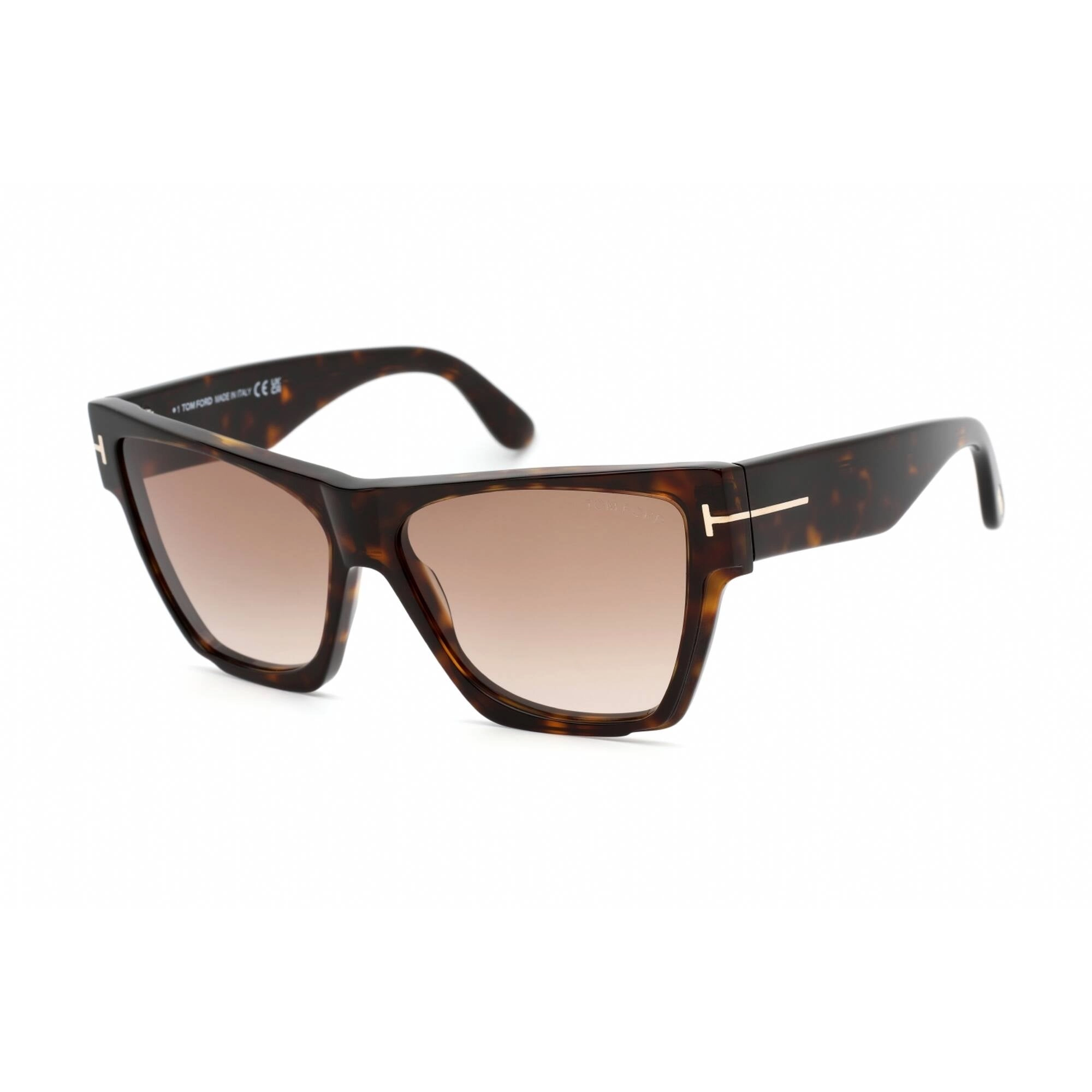 Tom Ford Women's Sunglasses - Dark Havana Cat Eye Shape Full Rim Frame | FT0942 52K