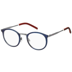 Tommy Hilfiger Men's Eyeglasses - Blue Stainless Steel Full Rim Frame | TH 1845 0PJP