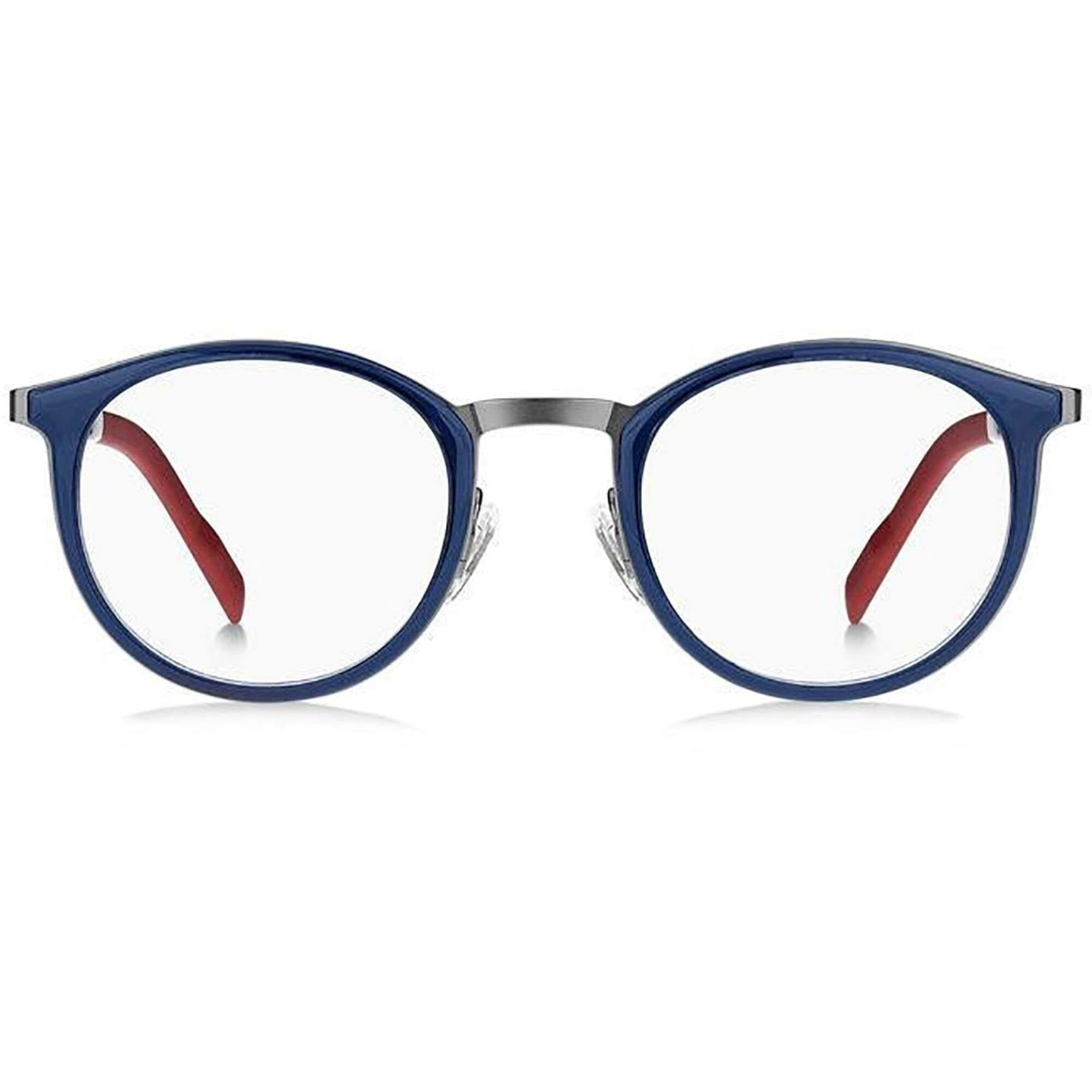 Tommy Hilfiger Men's Eyeglasses - Blue Stainless Steel Full Rim Frame | TH 1845 0PJP
