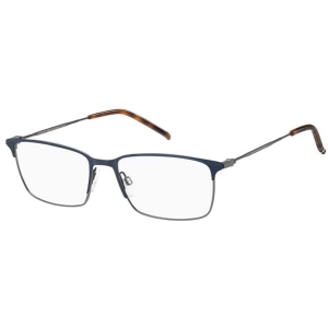 Tommy Hilfiger Men's Eyeglasses - Matte Blue Metal Rectangular Frame | TH 1895 0H2T