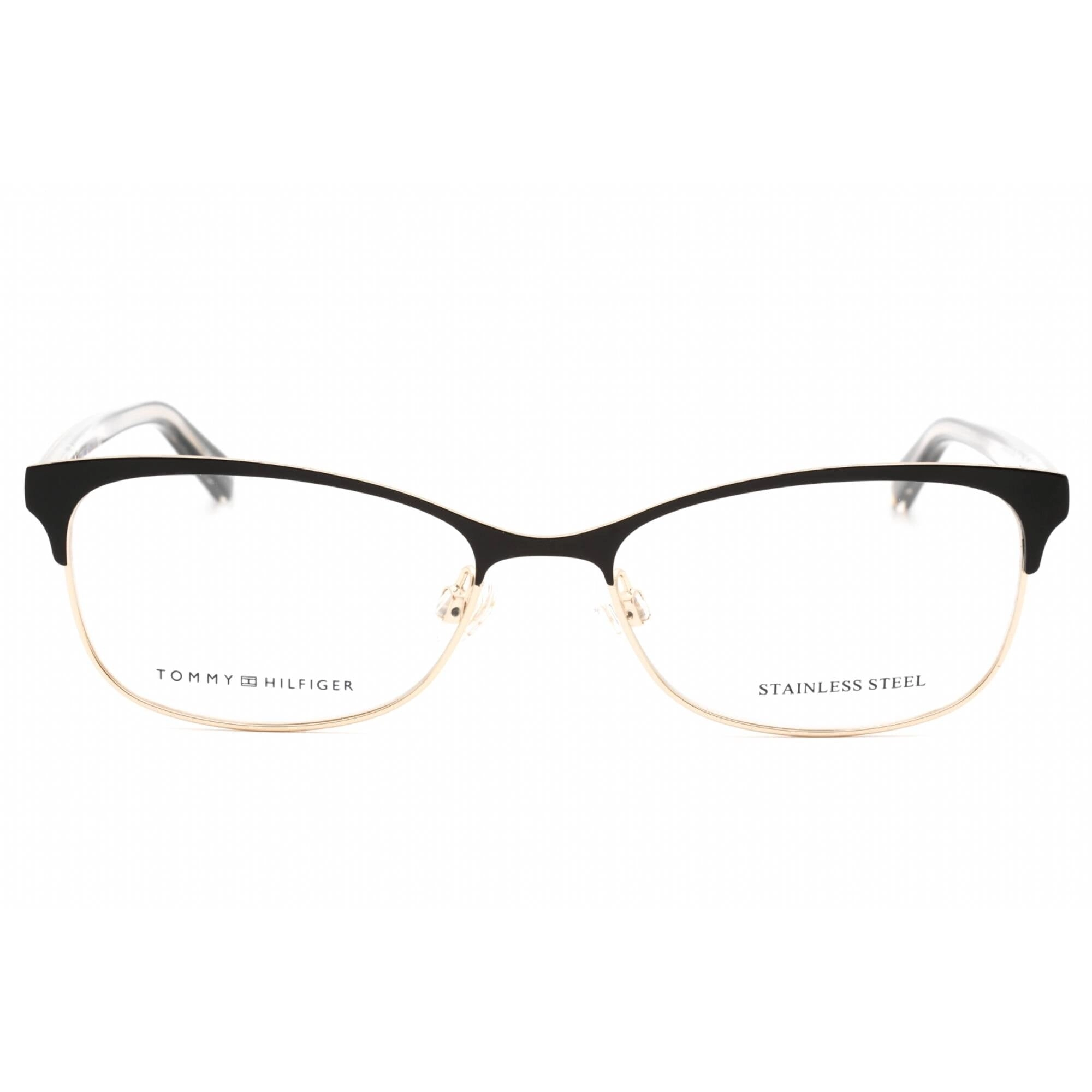 Tommy Hilfiger Women's Eyeglasses - Black Crystal Rectangular Frame | TH 1777 07C5 00