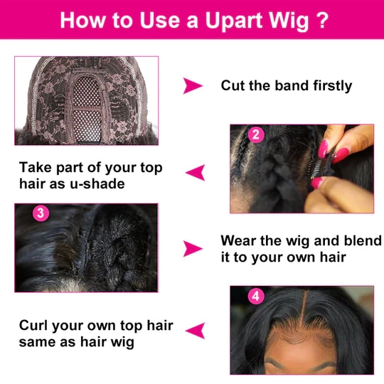 Tuneful U Part Wig Body Wave Human Hair Afforable Glueless Wigs 100% Human Hair Super Soft