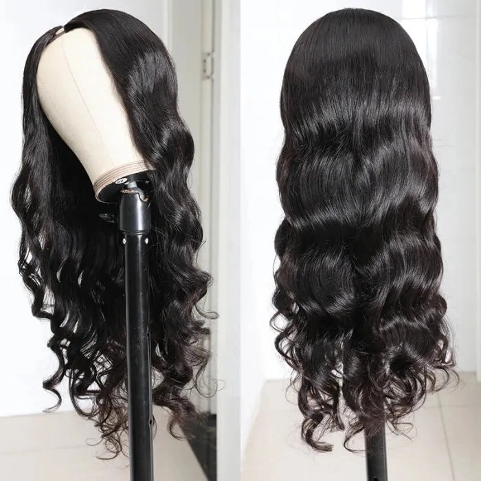 Tuneful U Part Wig Body Wave Human Hair Afforable Glueless Wigs 100% Human Hair Super Soft