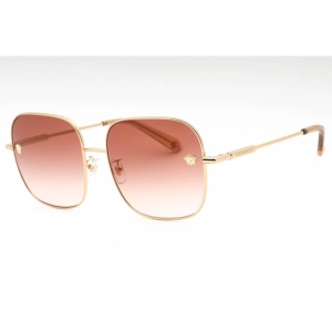Versace Women's Sunglasses - Gold Square Frame Pink Gradient Lens | 0VE2246D 100213