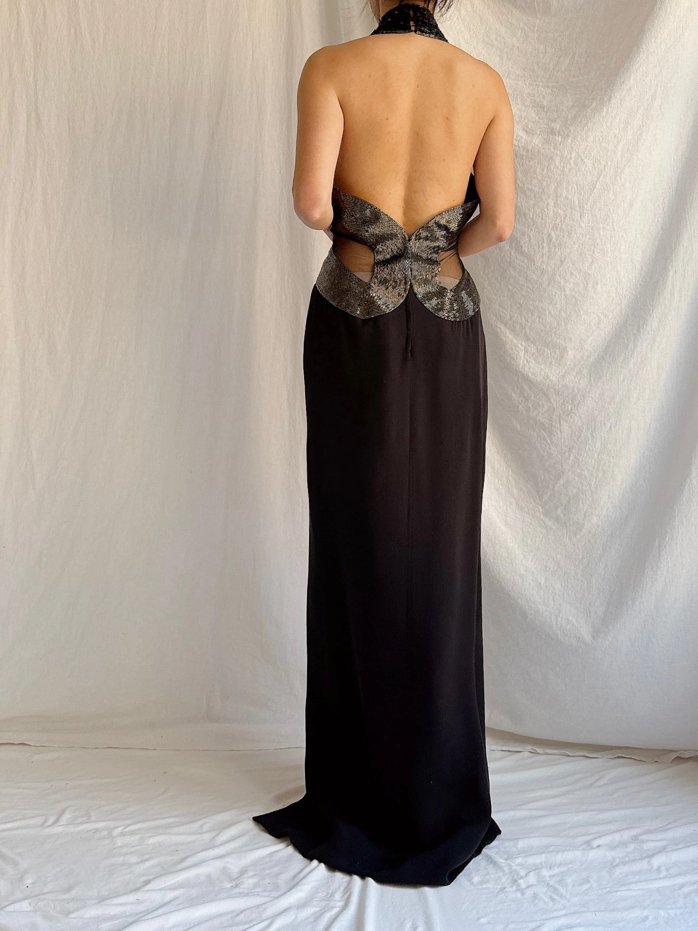 Vintage Claire's Collection Rayon Gown - M