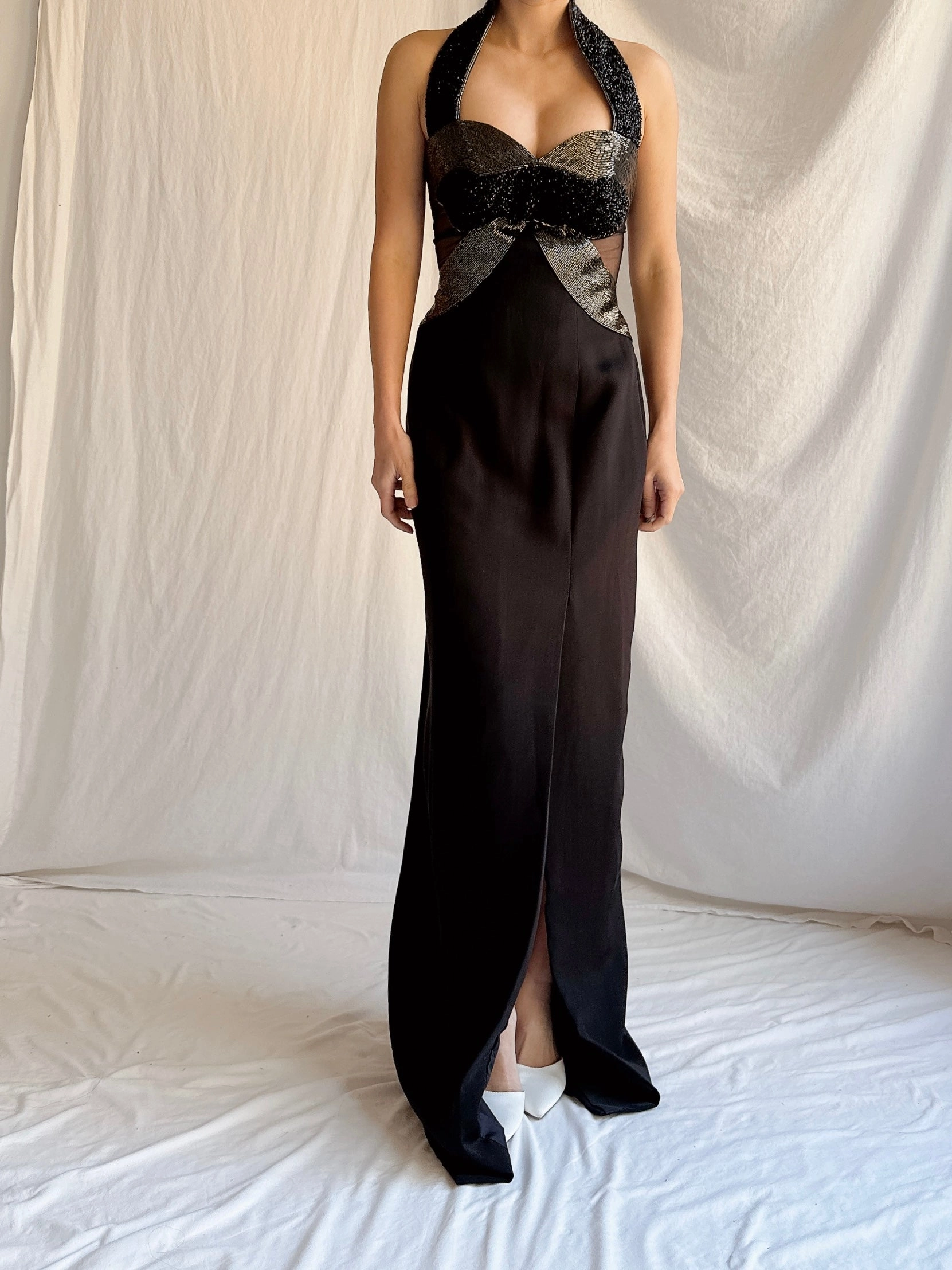 Vintage Claire's Collection Rayon Gown - M