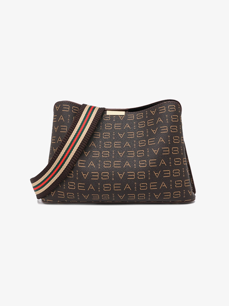Vintage Monogram PVC Leather Crossbody Shoulder Bags