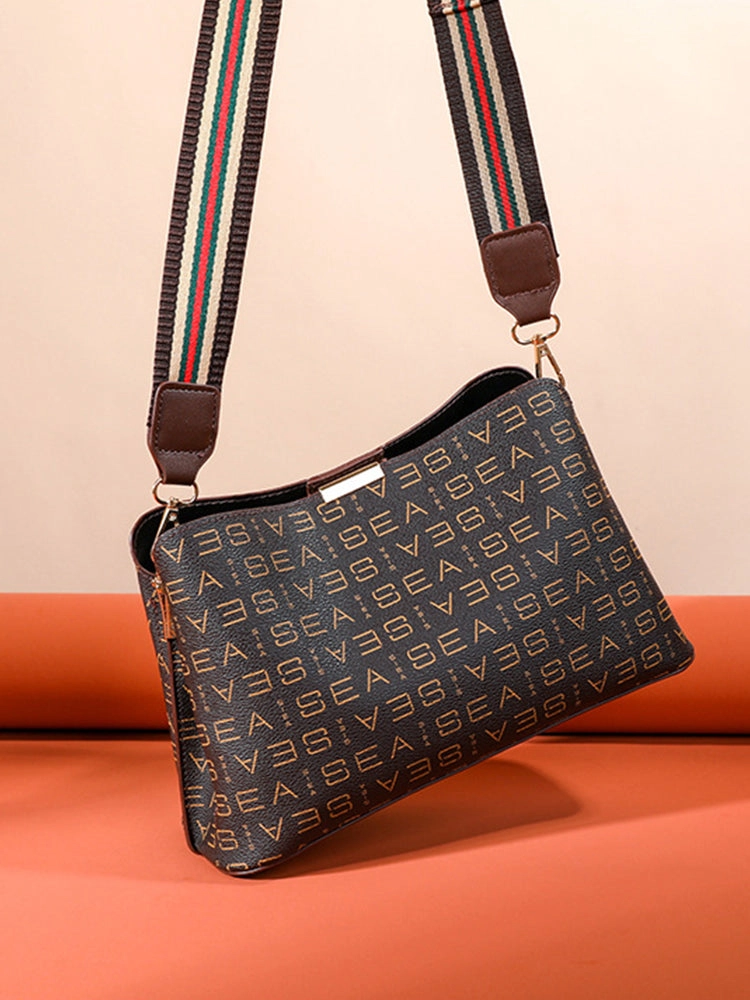 Vintage Monogram PVC Leather Crossbody Shoulder Bags