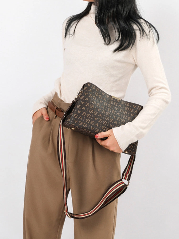 Vintage Monogram PVC Leather Crossbody Shoulder Bags