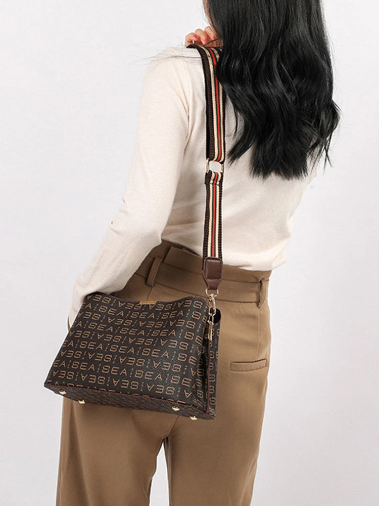 Vintage Monogram PVC Leather Crossbody Shoulder Bags