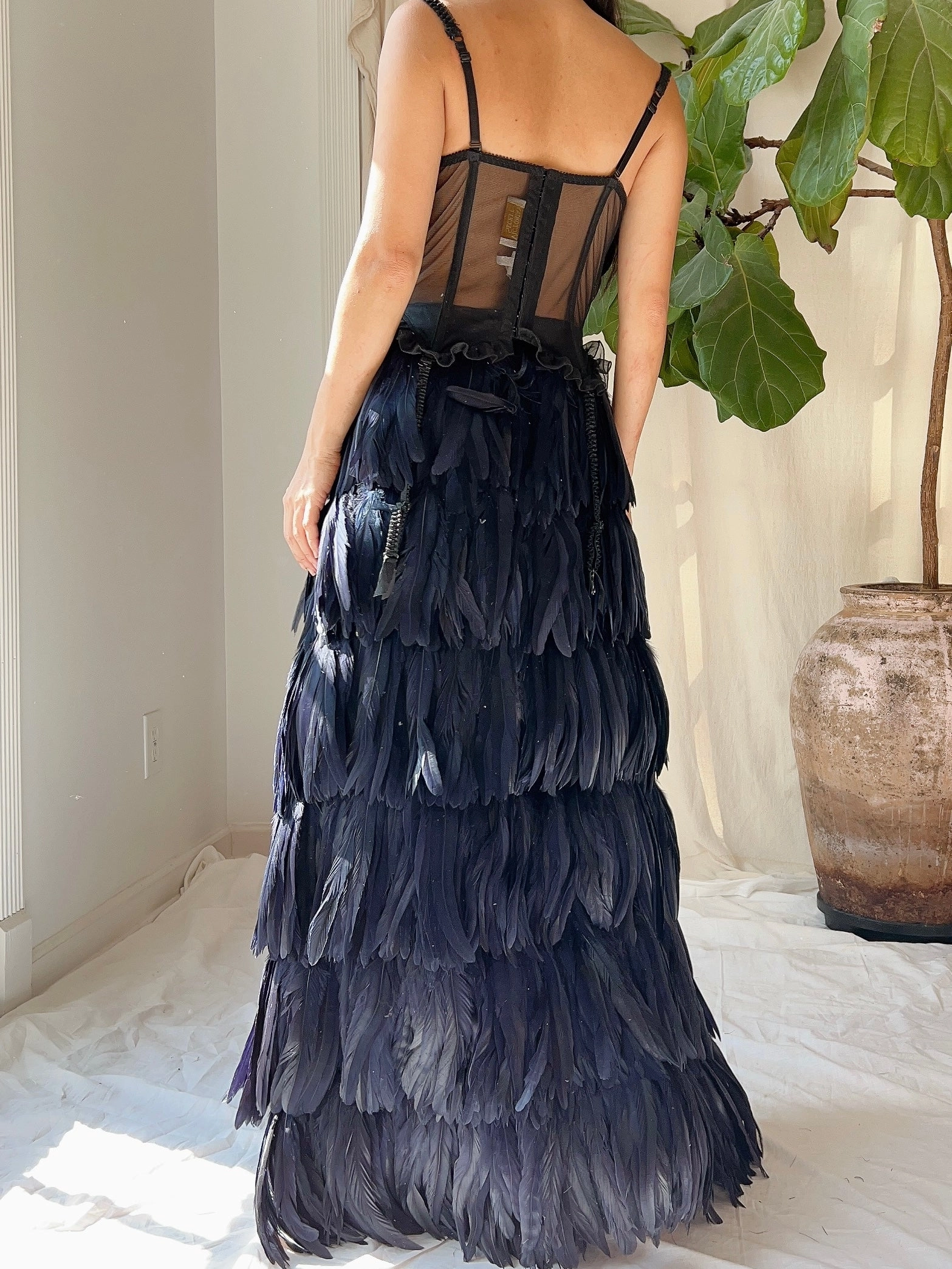 Vintage Victoria Secret Black Bustier - 34C