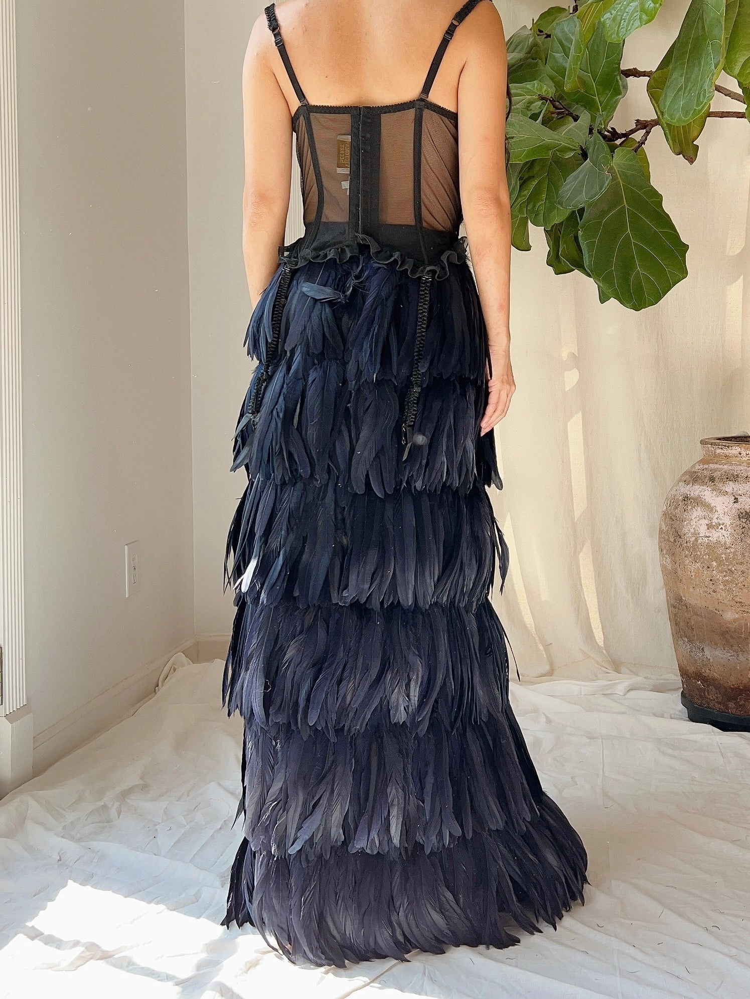 Vintage Victoria Secret Black Bustier - 34C