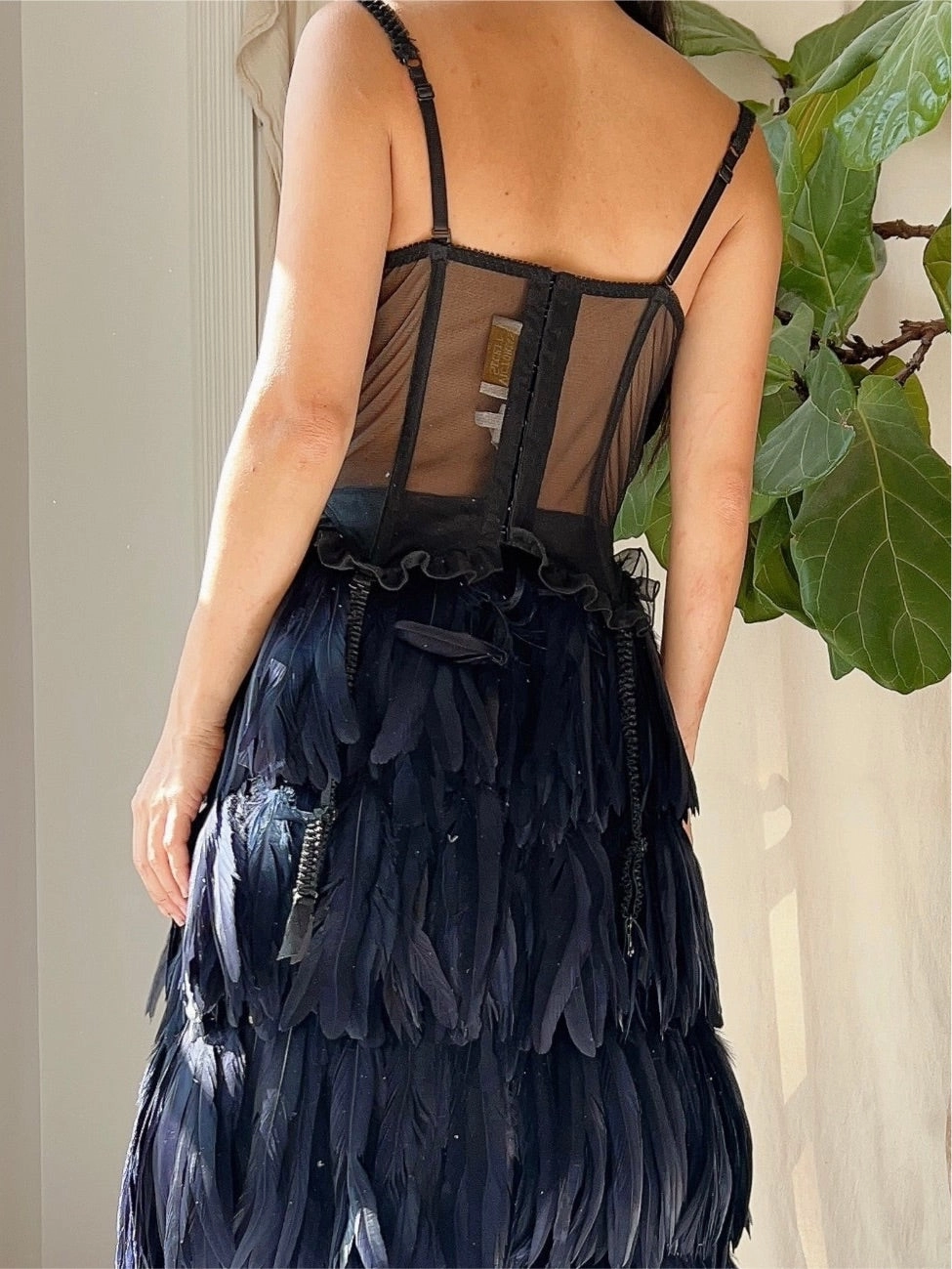 Vintage Victoria Secret Black Bustier - 34C