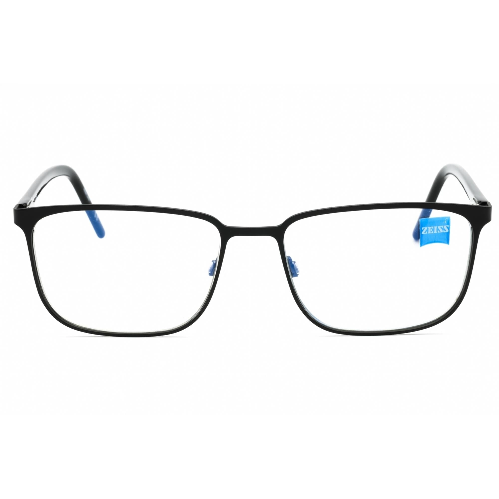 Zeiss Men's Eyeglasses - Matte Black Metal Full Rim Rectangular Frame | ZS22400 001