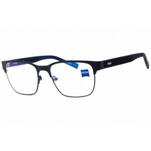 Zeiss Men's Eyeglasses - Matte Blue Metal Full Rim Rectangular Frame | ZS22403 401