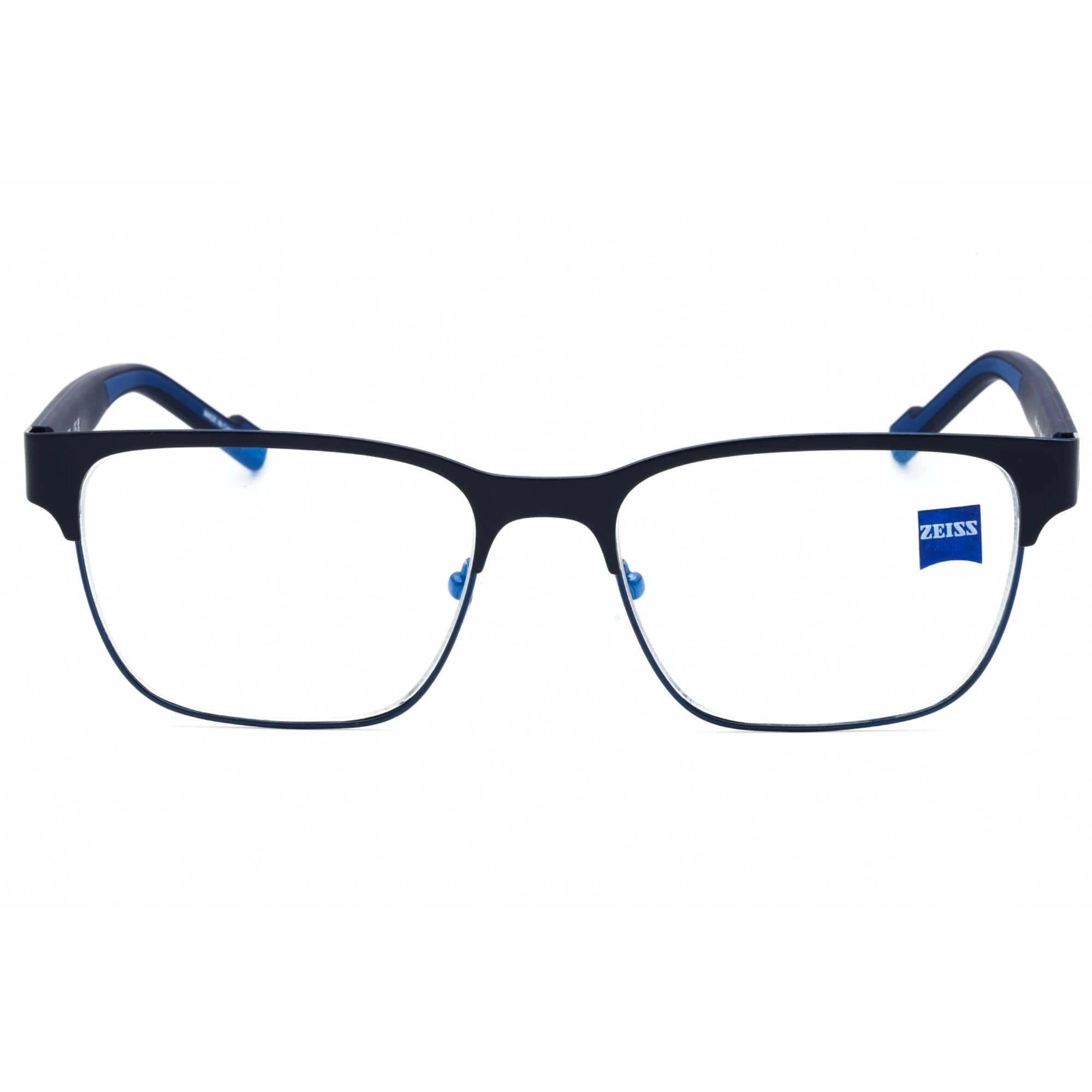 Zeiss Men's Eyeglasses - Matte Blue Metal Full Rim Rectangular Frame | ZS22403 401